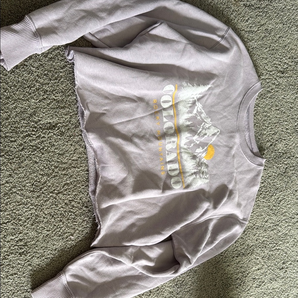 Lavender Colorado Graphic Sweatshirt